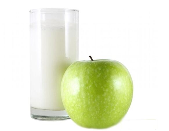 Kéfir con manzana para una dieta efectiva. 
