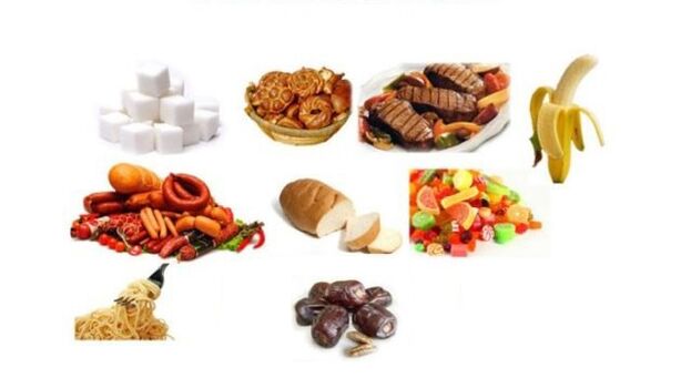 alimentos prohibidos en la dieta